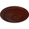 Ekena Millwork Alexa Ceiling Medallion (Fits Canopies up to 3"), Hand-Painted Brushed Mahogany, 15"OD x 1 3/4"P CM14AXBMF - alternate 5